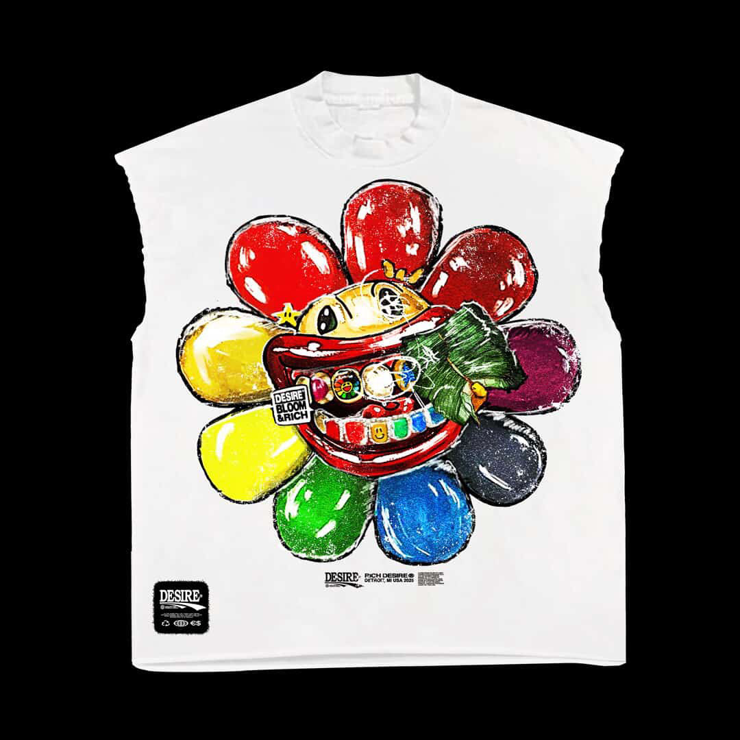 Murakami Inspired Sleeveless Tee
