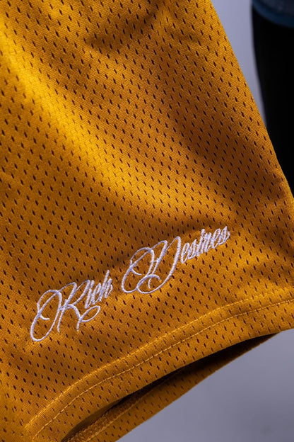 Embroidered PE Mesh Shorts
