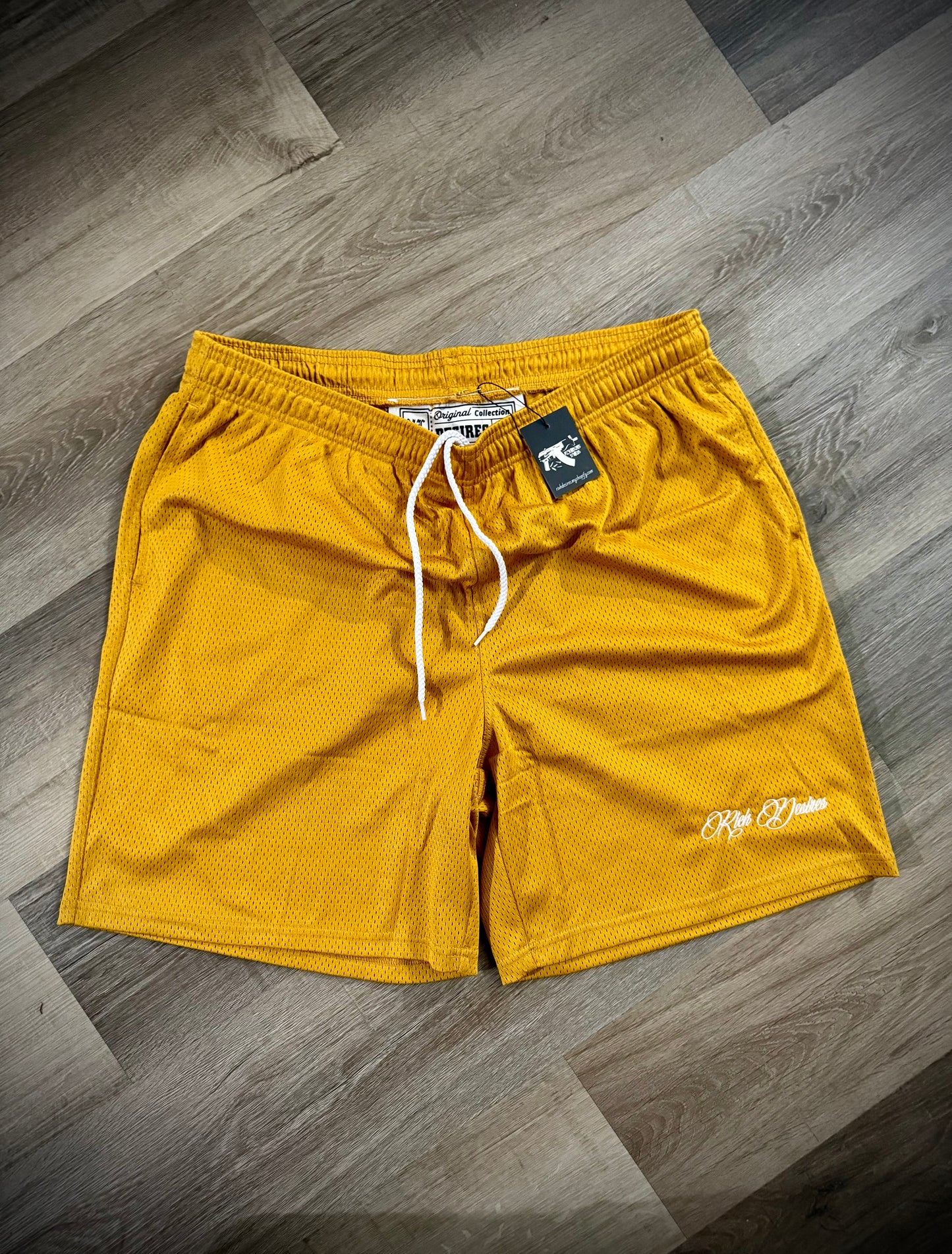 Embroidered PE Mesh Shorts
