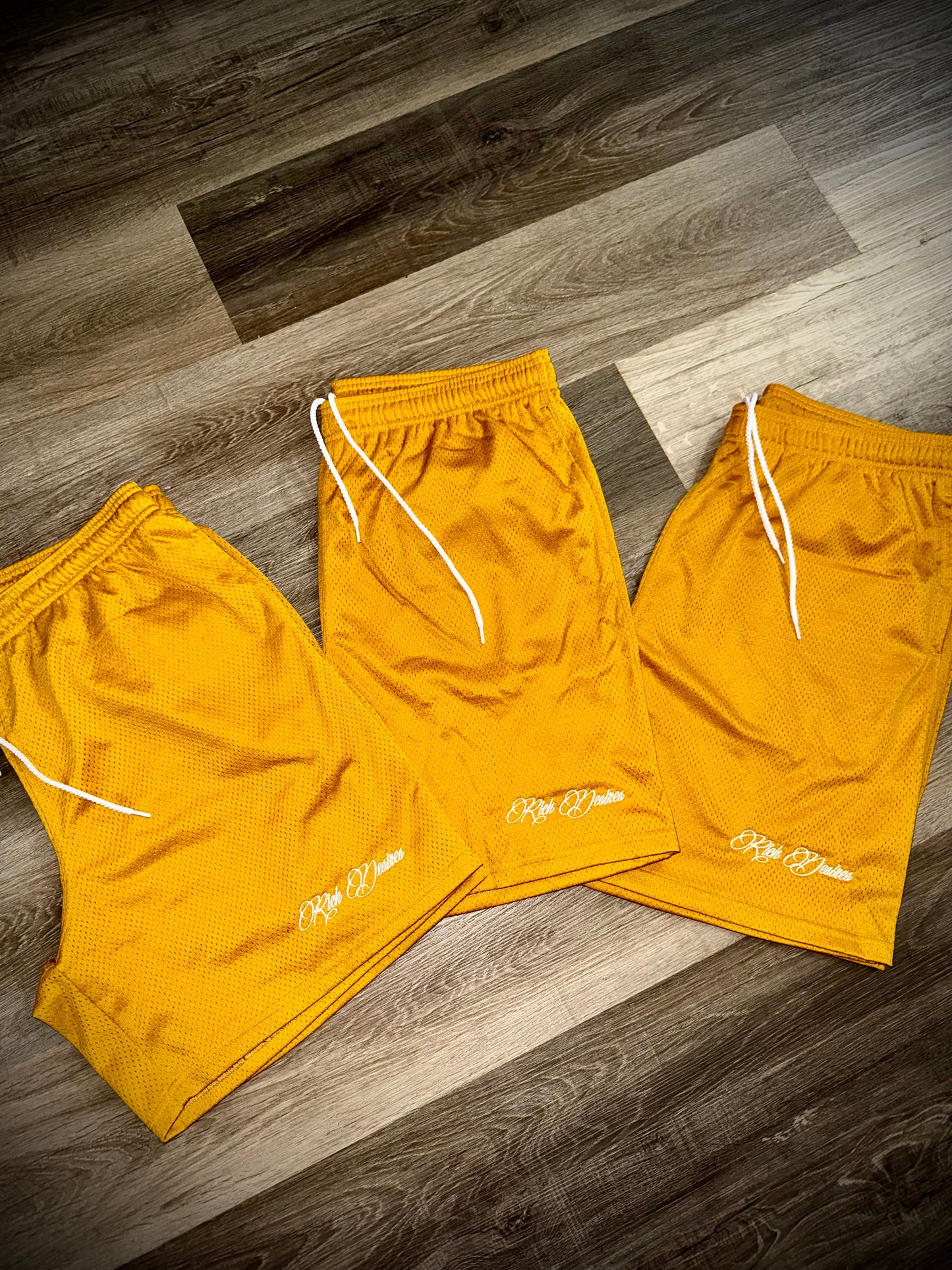 Embroidered PE Mesh Shorts